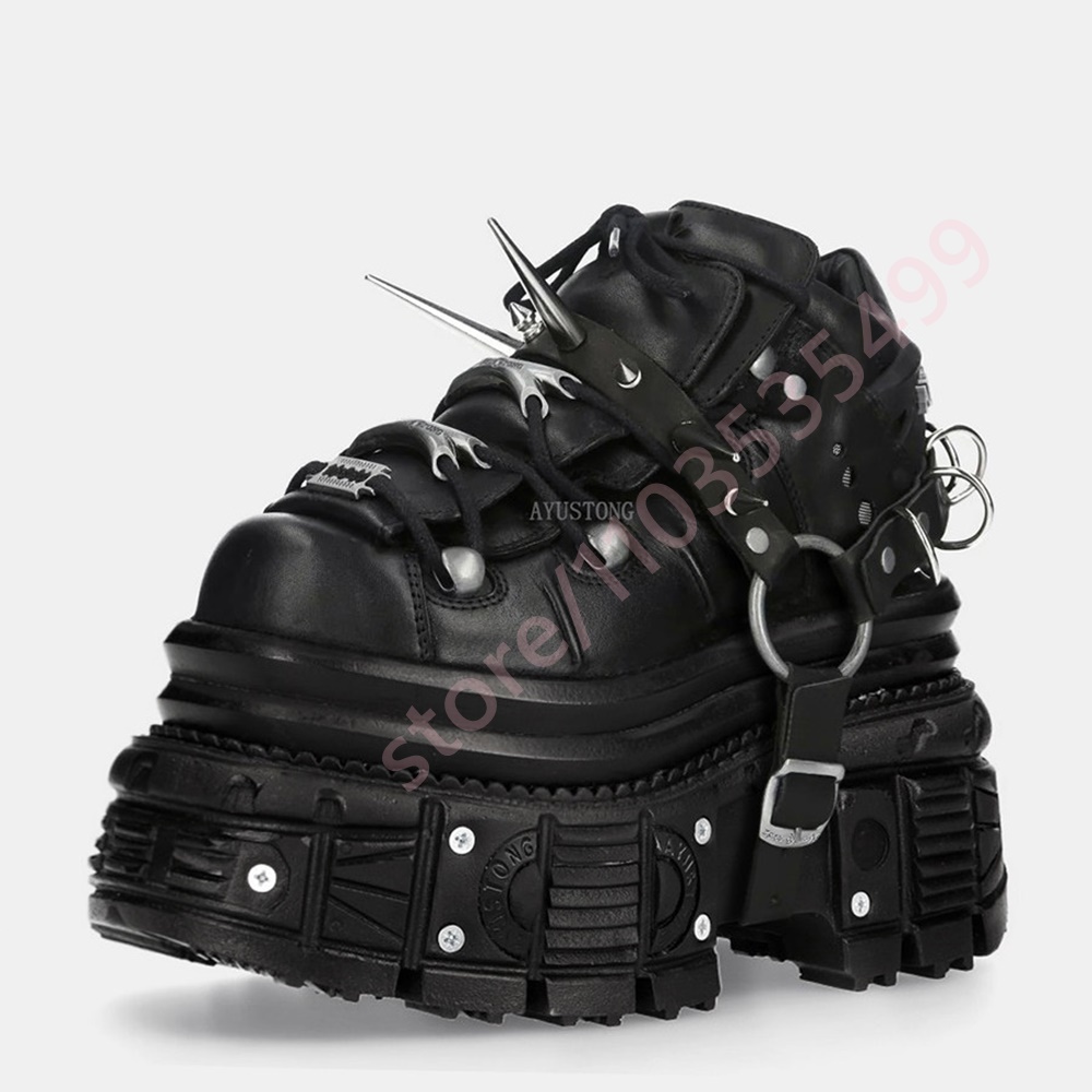 2026 New Black Gothic Punk Pla - огляд і ціна Wedge Espadrille Women
