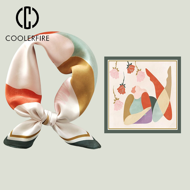 Women's Silk Cartoon Scarf Squ - огляд і ціна Headband Summer Knit